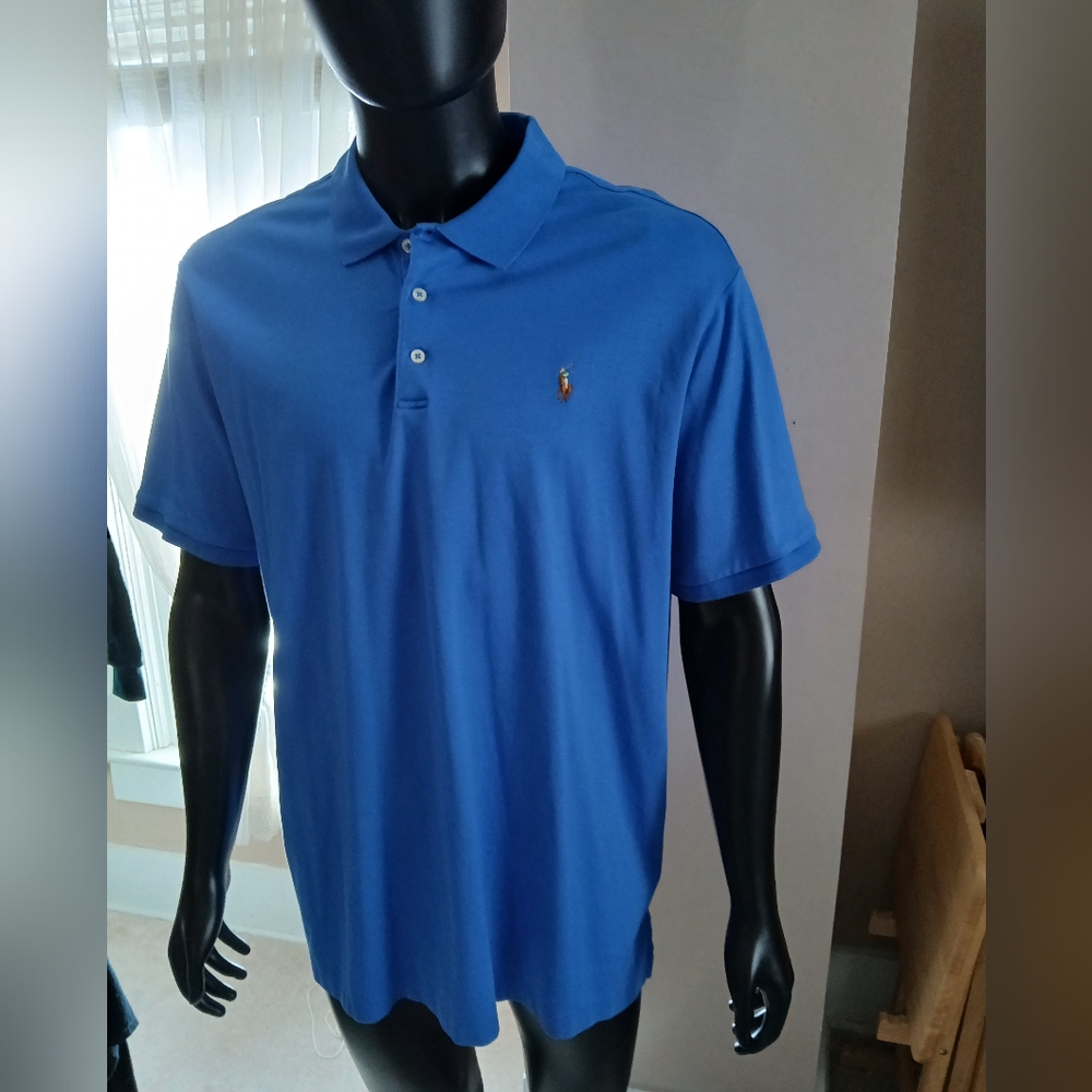 Polo by Ralph Lauren Men's Blue Polo Shirt